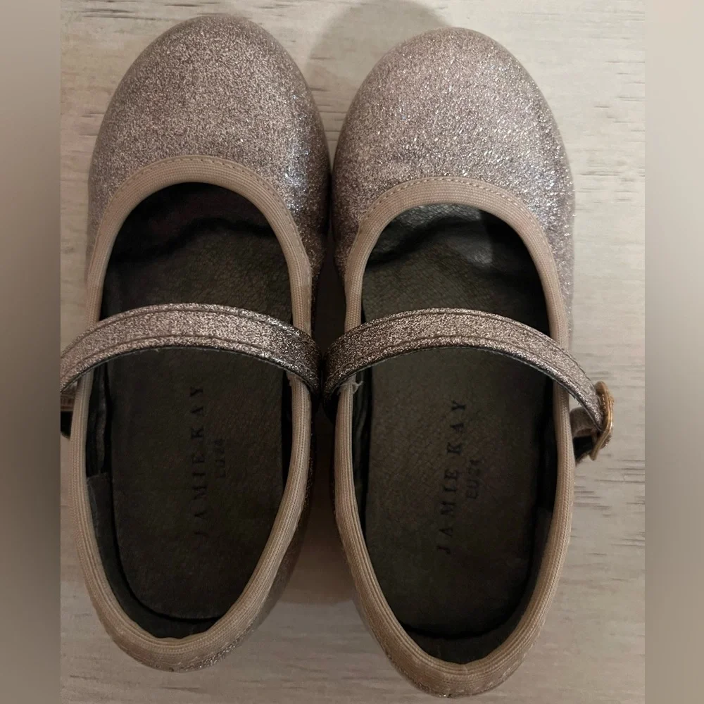 Jamie Kay Toddler Sparkle Mary Jane Ballet Flats - 8